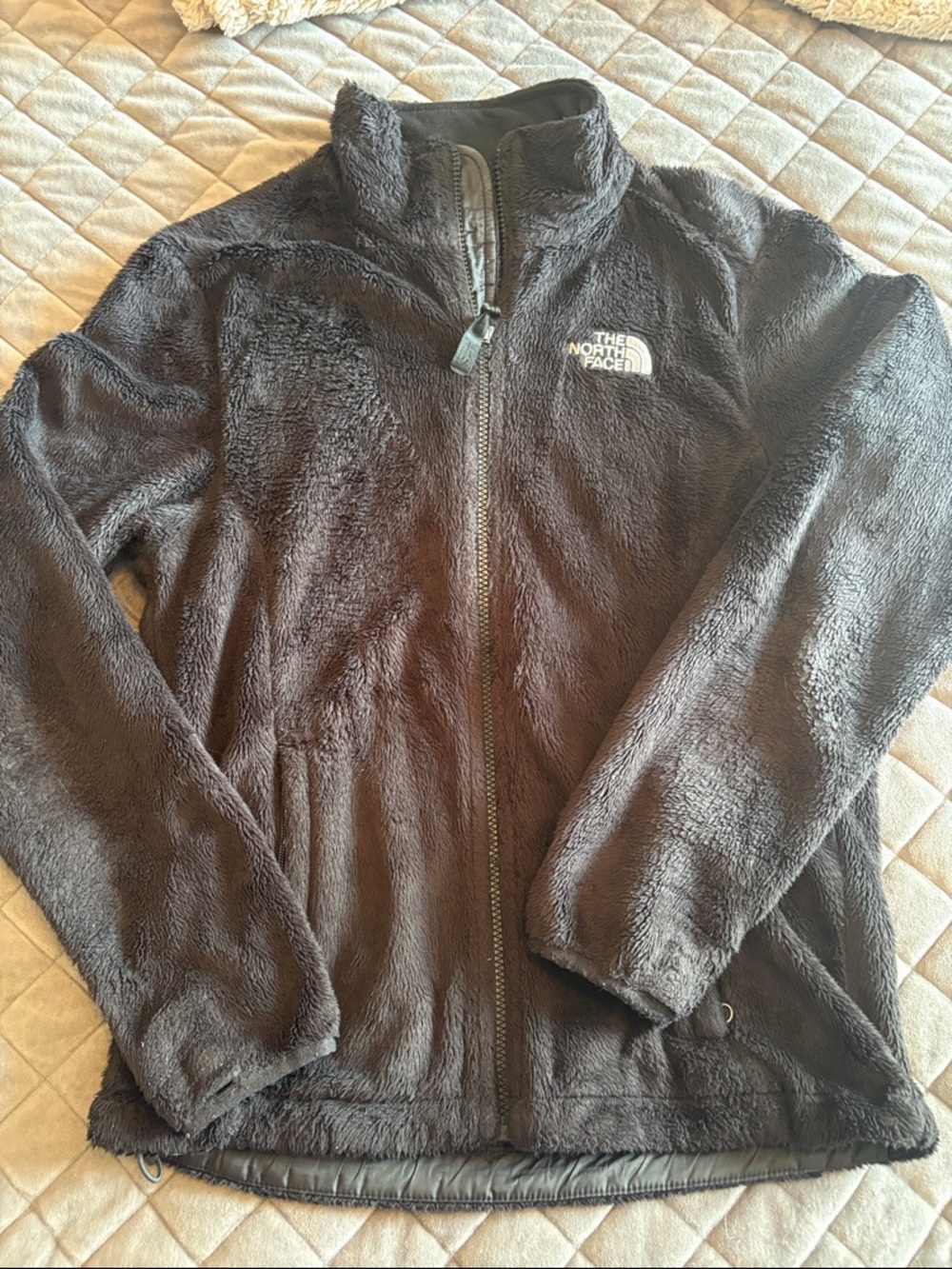 The North Face  Black Plush Full-Zip Fleece Jacket